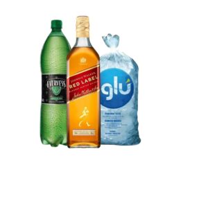 RED LABEL JHONNI WALKER 750 ML  + EVERVESS 1.5 ML  + HIELO 1.5 KG